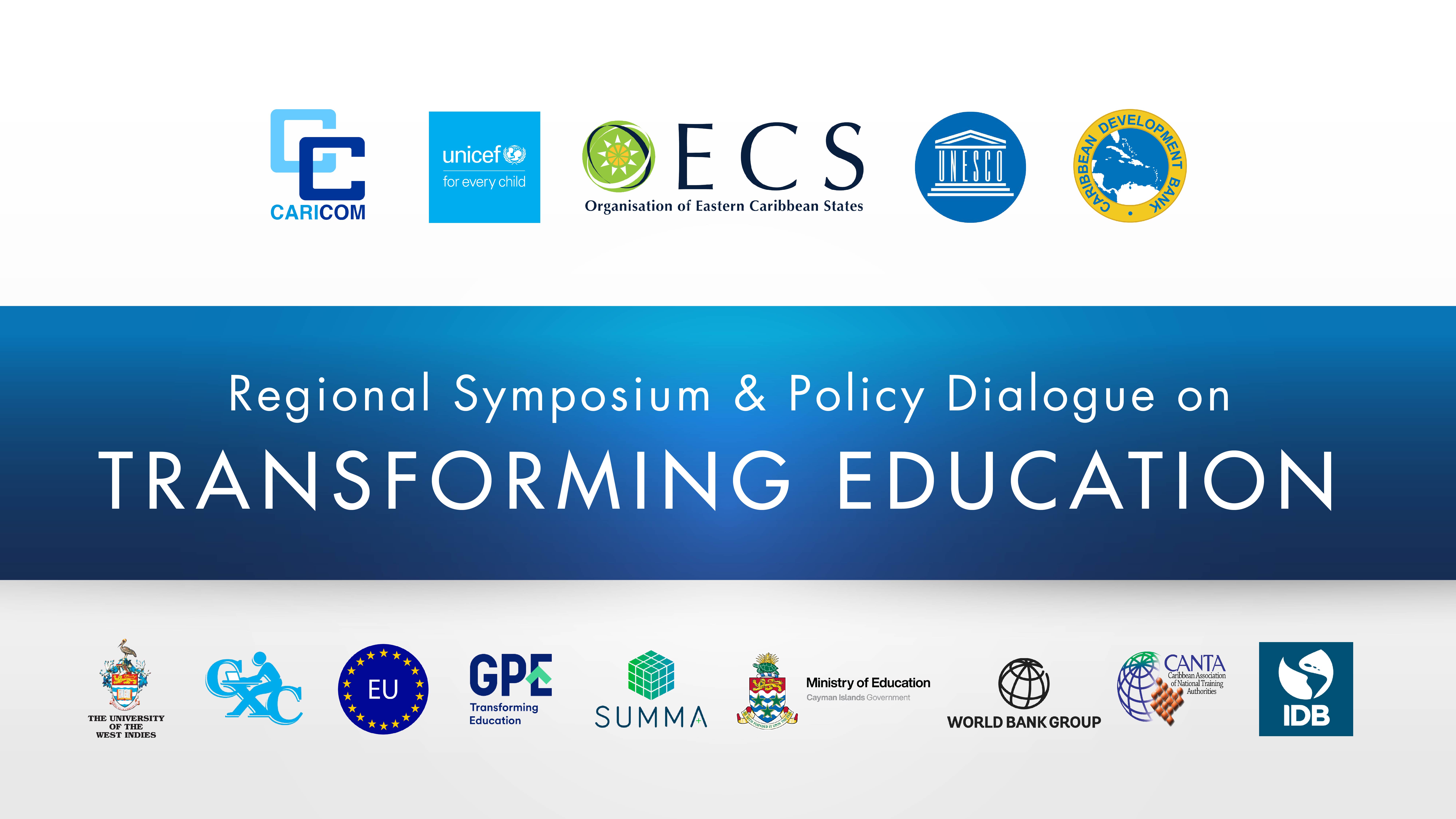 Symposium banner with logos of organising partners