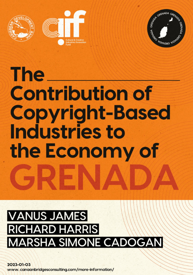 Orange cover of Grenada study with title or publication in black