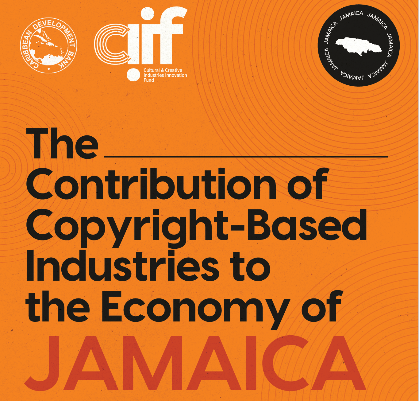 Orange cover of Jamaica study with title or publication in black