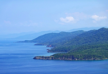 A view of the St Mary Jamaica coastline 